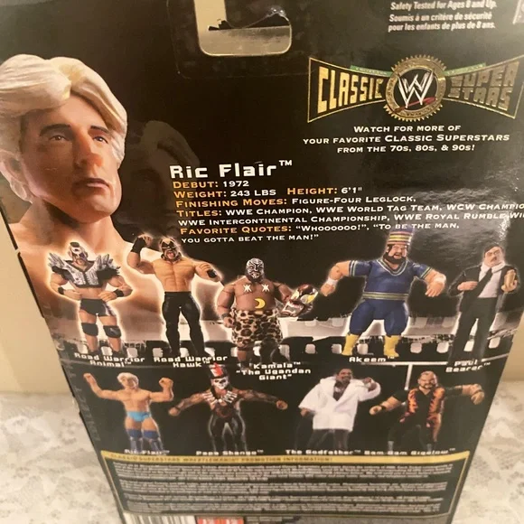 WWE Classic Superstars Ric Flair New Jakks 2005 Series 9 Blue Robe - Picture 8 of 11